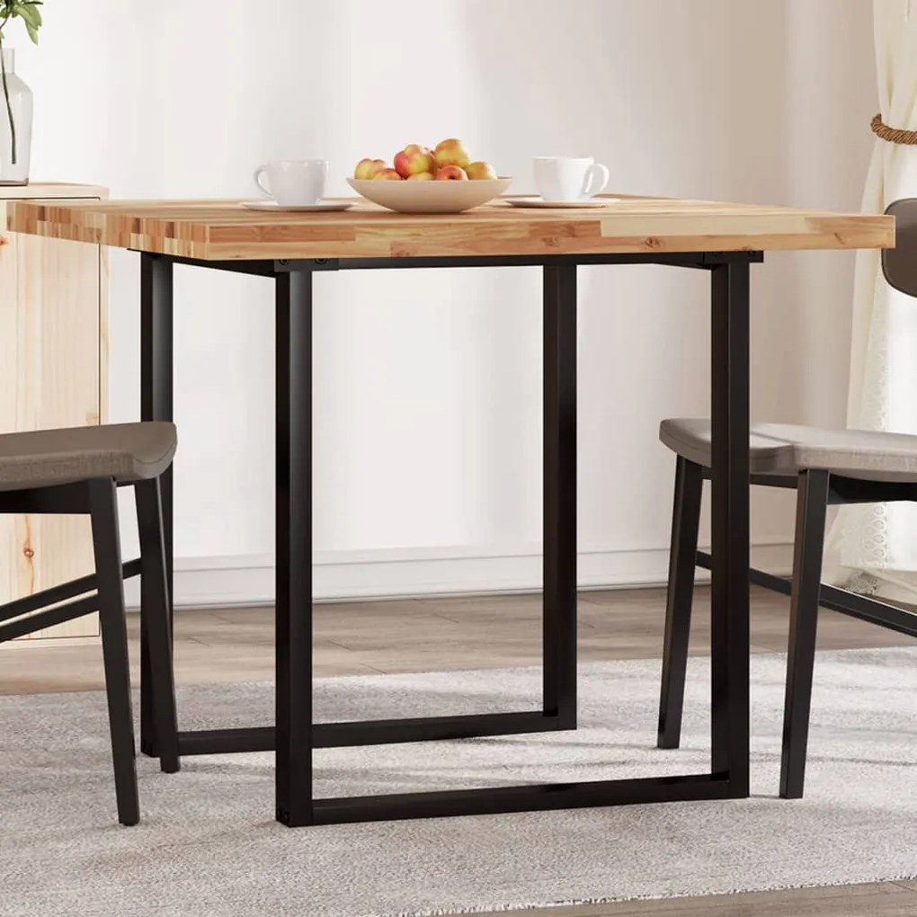 vidaXL Tampo de mesa quadrado 90x90x4 cm madeira de acácia maciça