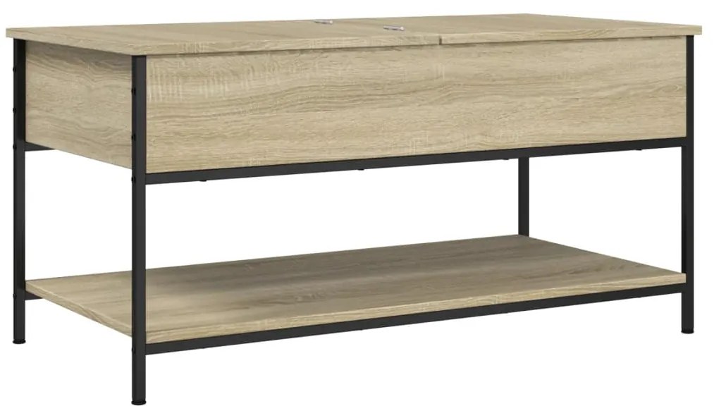 Mesa de centro 100x50x50cm deriv. madeira/metal carvalho sonoma
