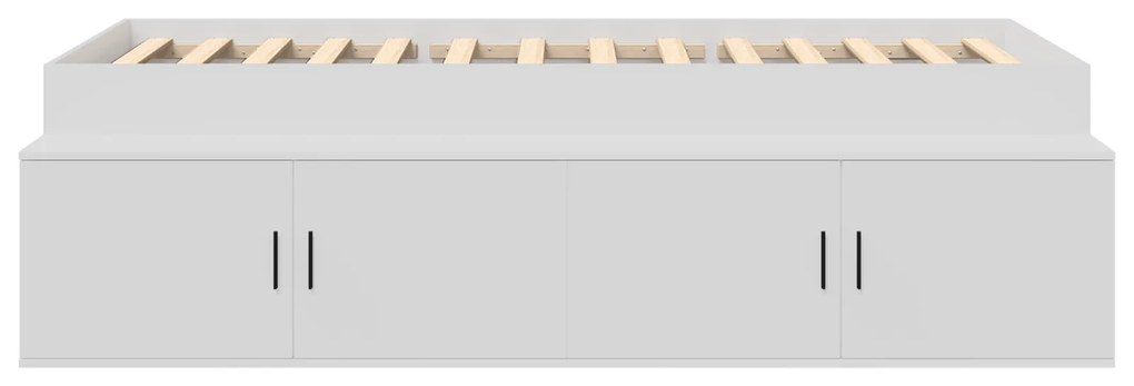 Estrutura de Cama com Armazenamento Branca 90x190 cm