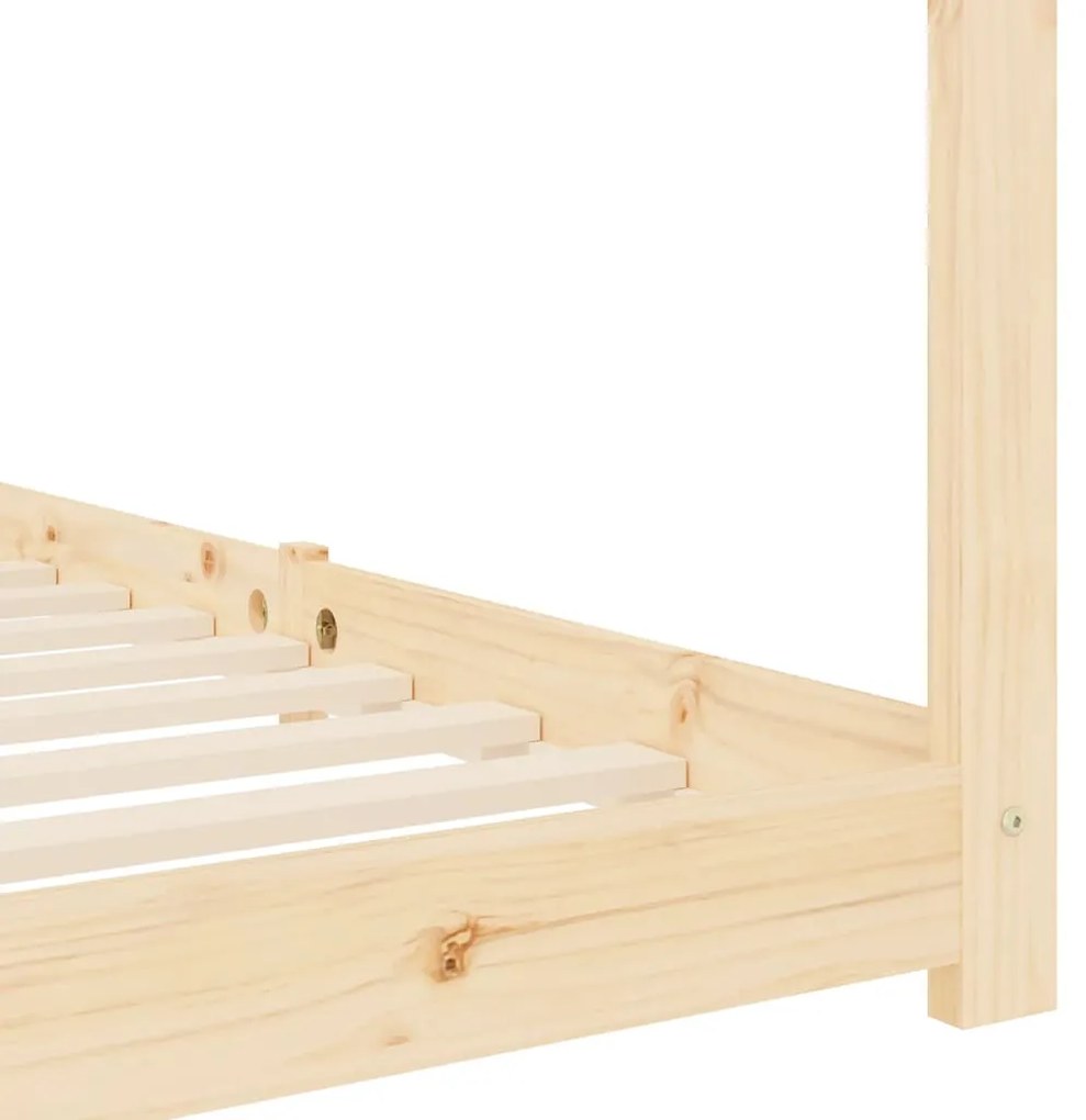 Estrutura de cama para crianças 80x160 cm pinho maciço