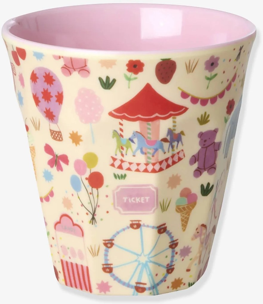 Copo de melamina para crianças FUN FAIR PINK 250 ml rice rosa