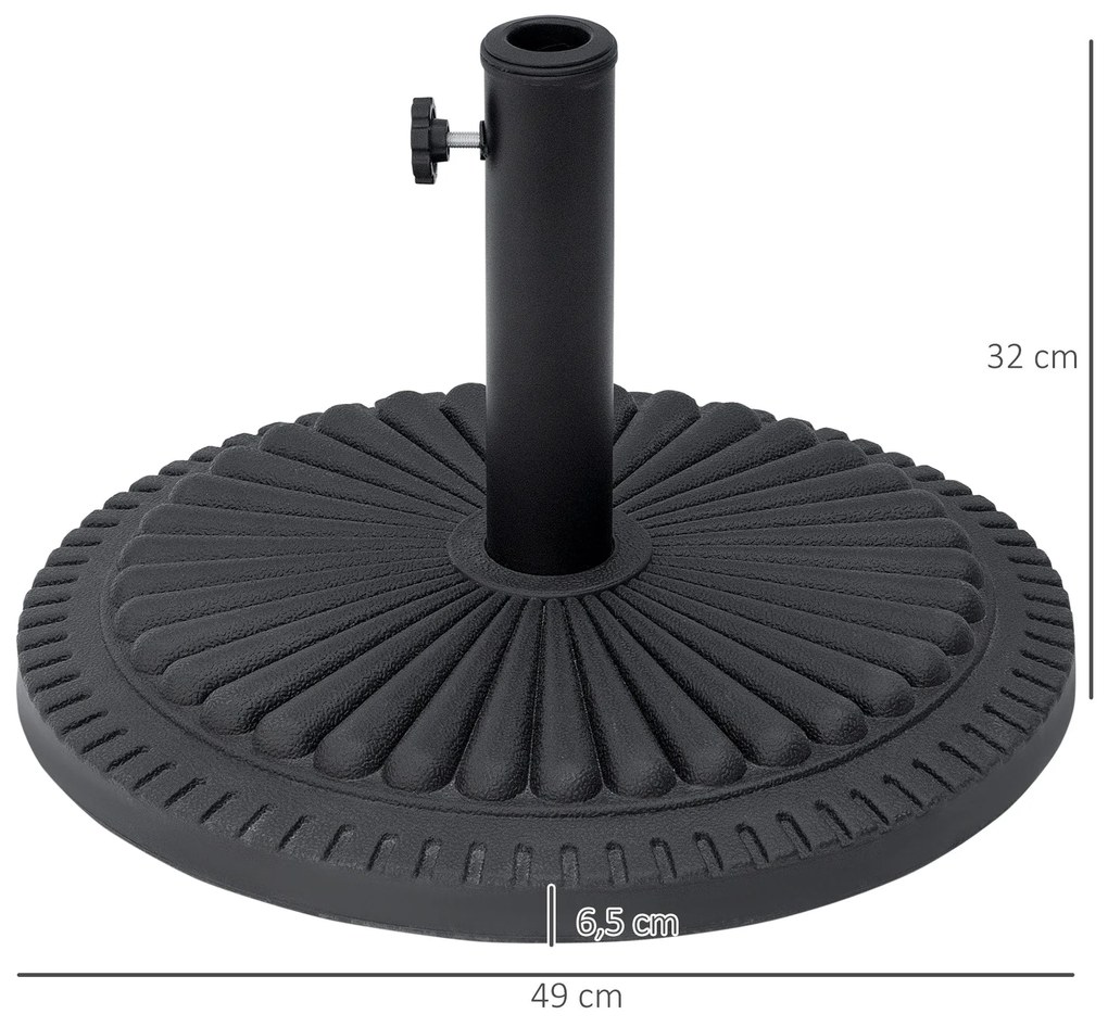 Base para Chapéu de Sol Suporte para Chapéu de Sol Apto para Mastros d