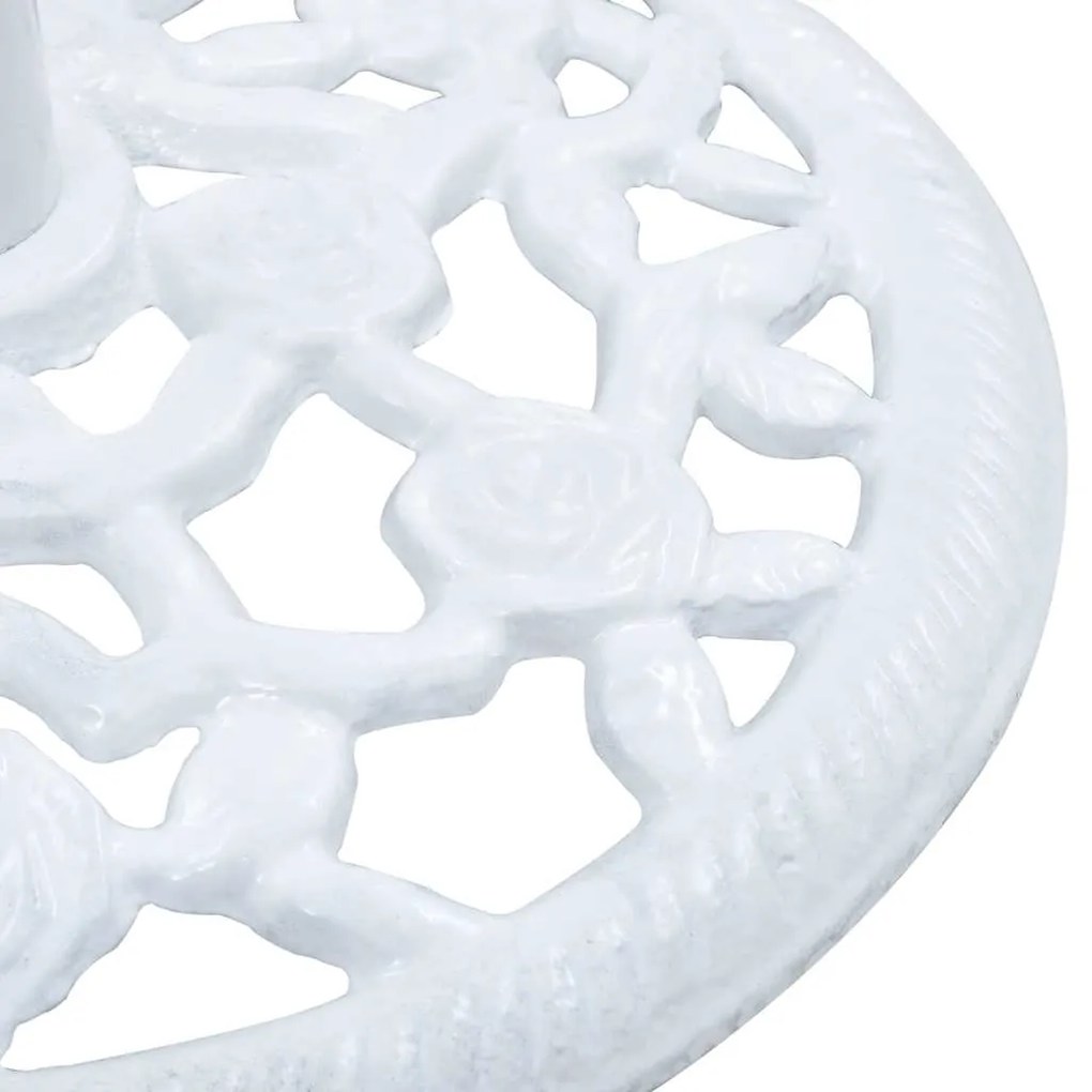 Base para guarda-sol 12 kg 48 cm ferro fundido branco