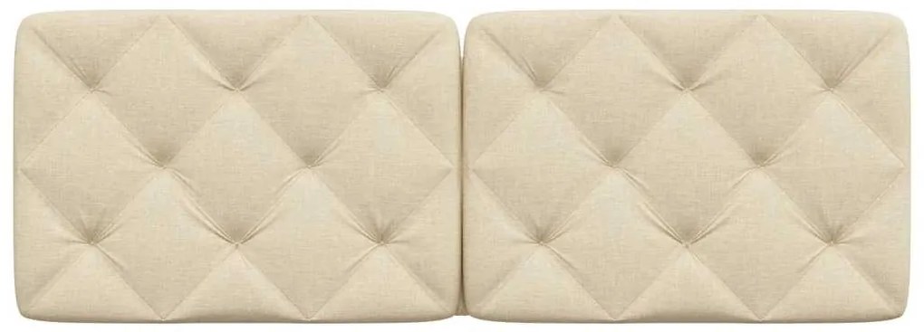 Almofadão de cabeceira 120 cm tecido creme