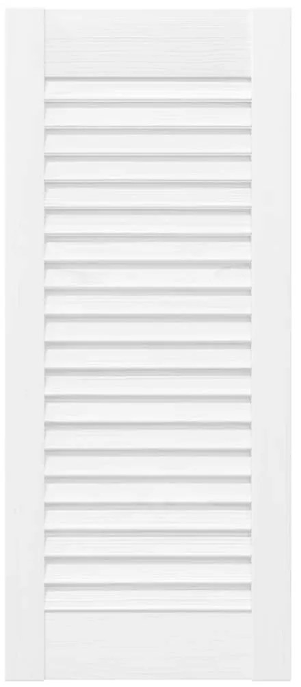 Portas de armário 2 pcs design de persiana 69x29,5 cm branco