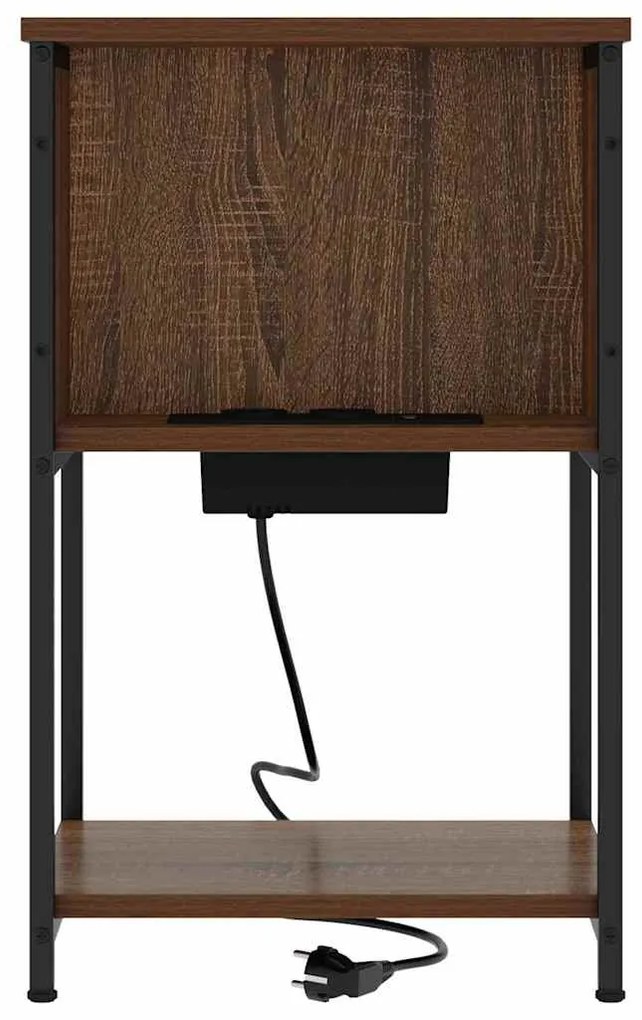 Armário de Cabeceira Carvalho castanho 38 x 31 x 61 cm
