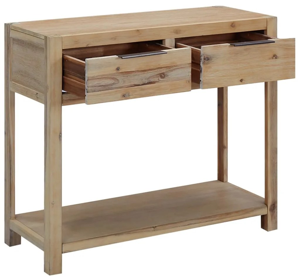 Mesa consola 82x33x73 cm madeira de acácia maciça