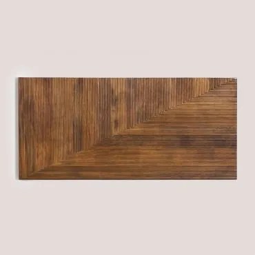 Cabeceira Para Cama De 150 Cm Em Madeira De Manga Baty Madeira De Cabo Escuro & 150 Cm - Sklum