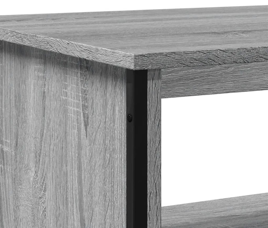 Mesa de centro 100x51x40cm derivados de madeira cinzento sonoma
