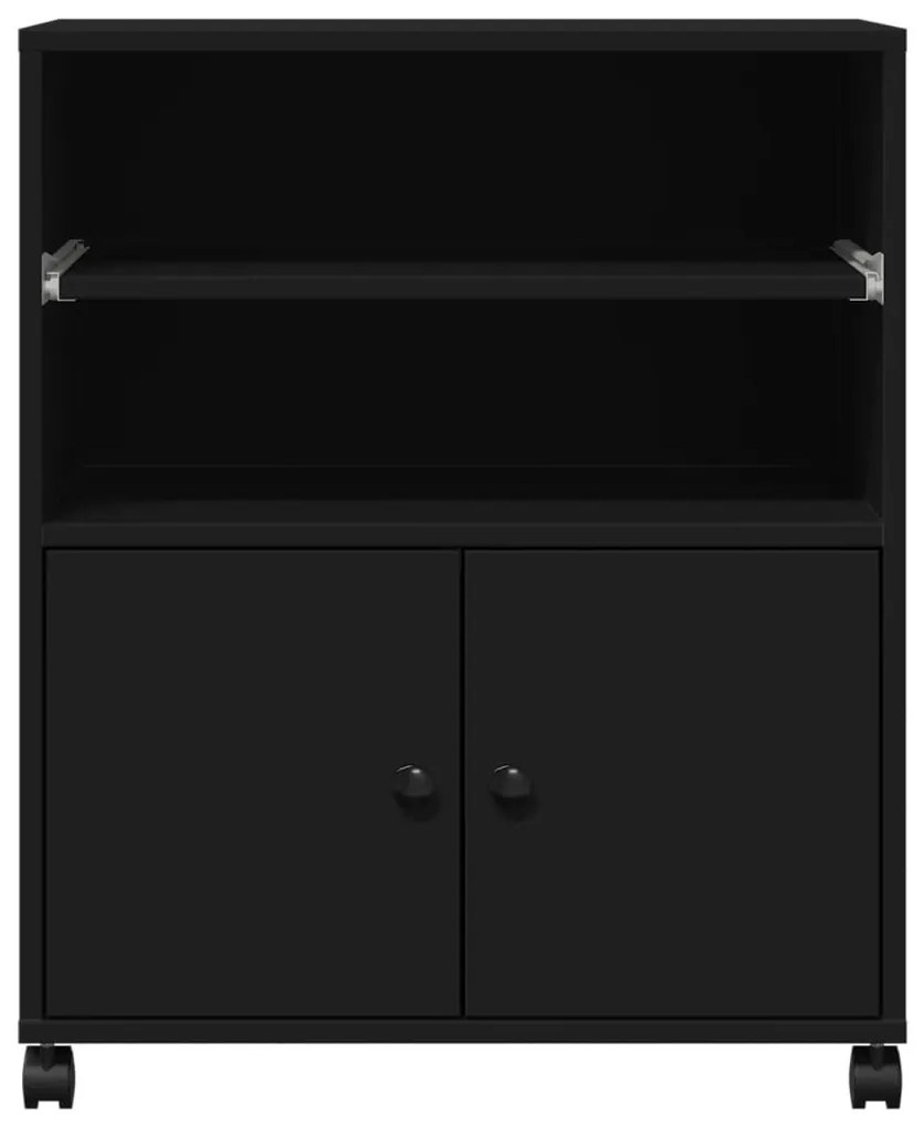Suporte para impressora com rodas 60x48x74 cm preto