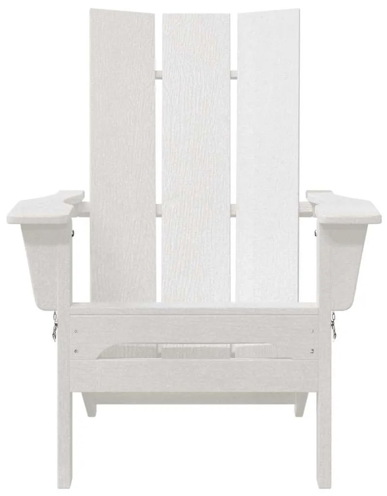 Cadeiras Adirondack Dobráveis vidaXL 2 pcs Branca 74.5x80.5x90 cm HDPE