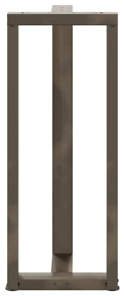 Pés de mesa de bar em forma de T, 2 peças, preto, 50x35x(100-101) cm,