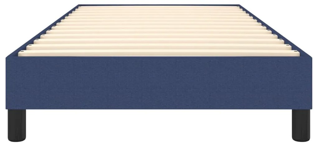 Estrutura de cama sem colchão 90x200 cm tecido azul