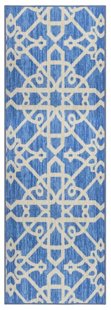 vidaXL Tapete/passadeira 80x250 cm azul