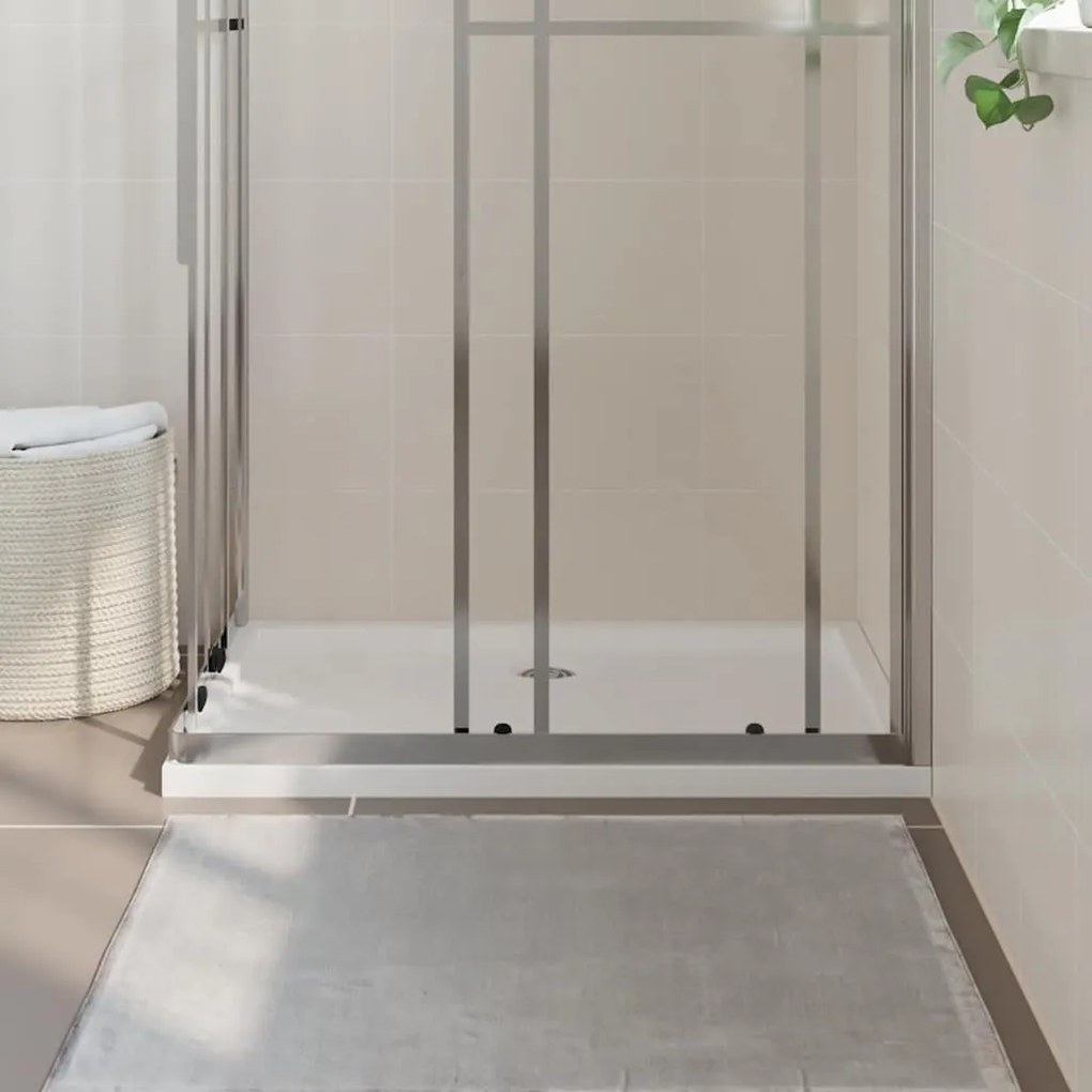 Base de chuveiro retangular 70x100 cm ABS branco