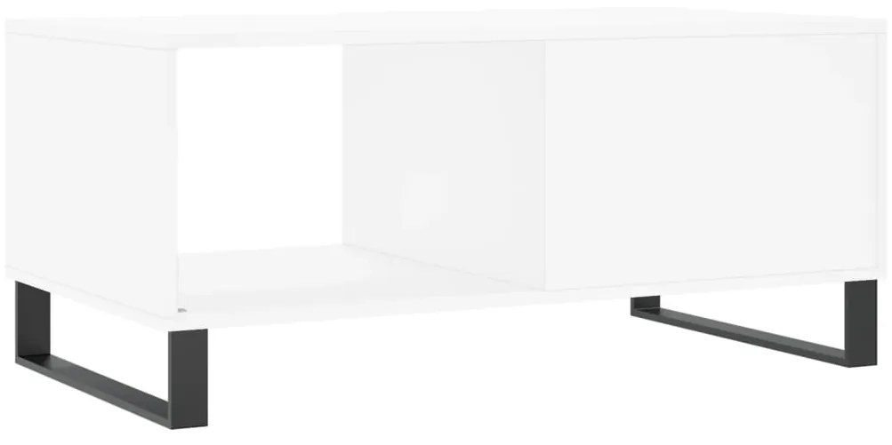 Mesa de Centro Portucale de 90cm - Branco Mate - Design Moderno