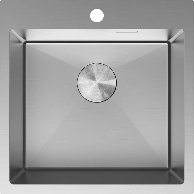 Mexen Solix pia de cozinha de aço inoxidável 1-bacia 500 x 500 mm, inox - 6407501000-01