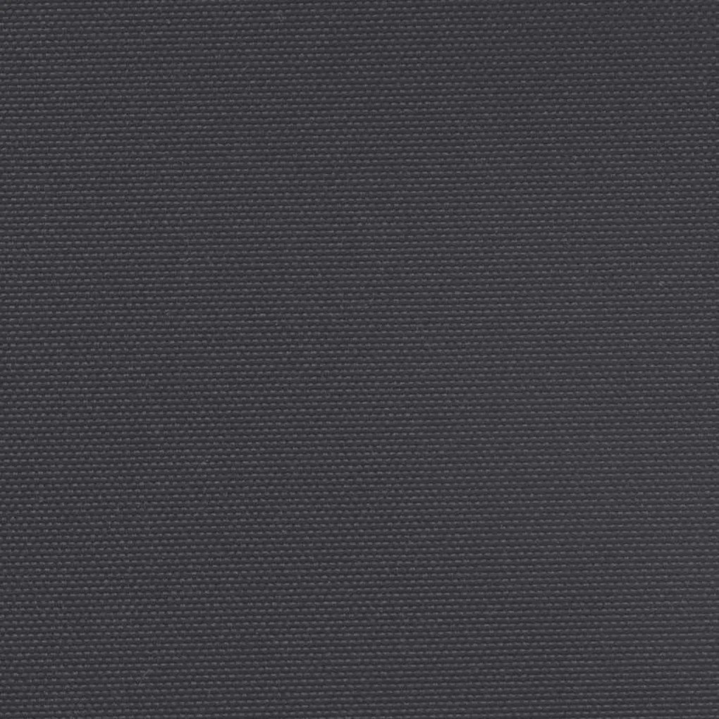 Toldo lateral retrátil 180x600 cm preto