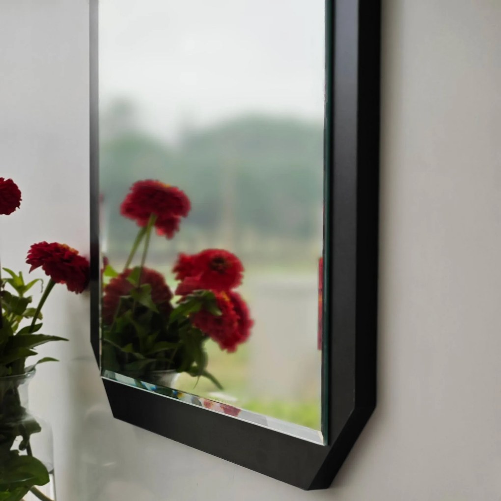 Espelho Carre – Preto – 70 cm x 70 cm