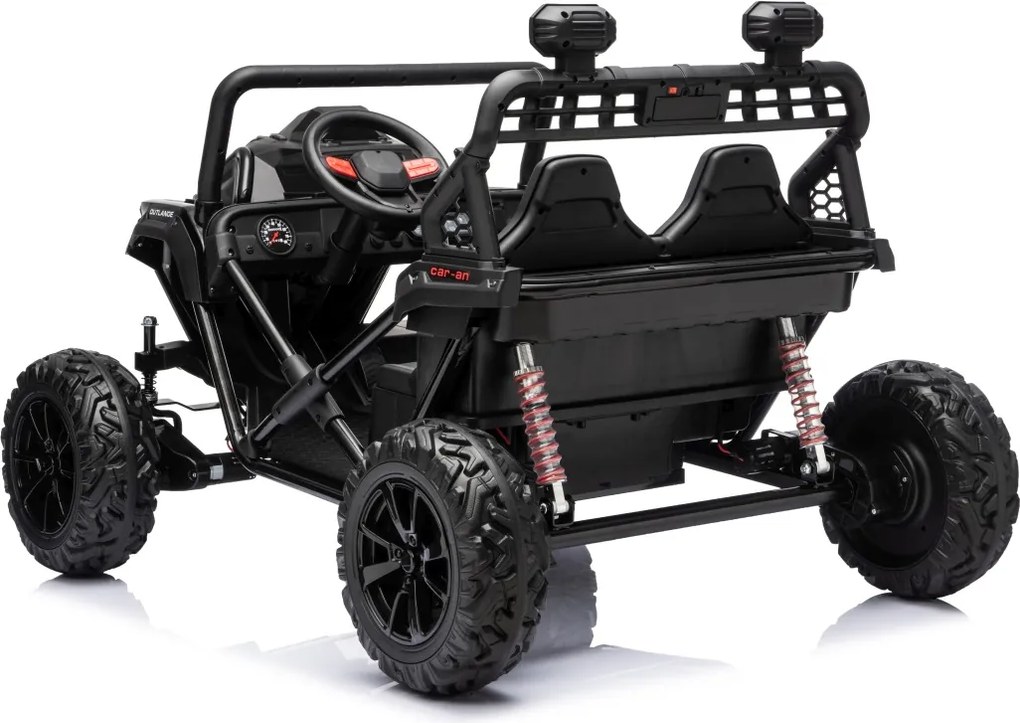 Carro elétrico para Crianças 3 a 8 anos, 12V 4x4 Buggy Sport OUTLAND, Rodas de espuma EVA, Controle remoto Preto