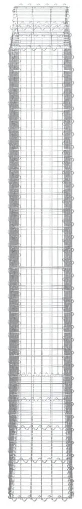 Cestos gabião arqueados 2pcs 200x30x220/240cm ferro galvanizado