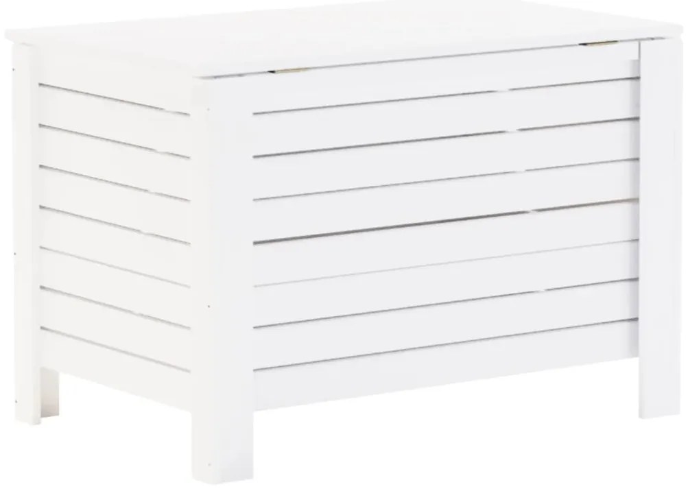 Caixa arrumação c/ tampa RANA 100x49x54 cm pinho maciço branco