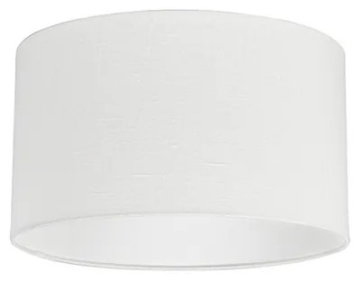 Abajur 35/35/20 Cilindro Branco-Queimado Moderno