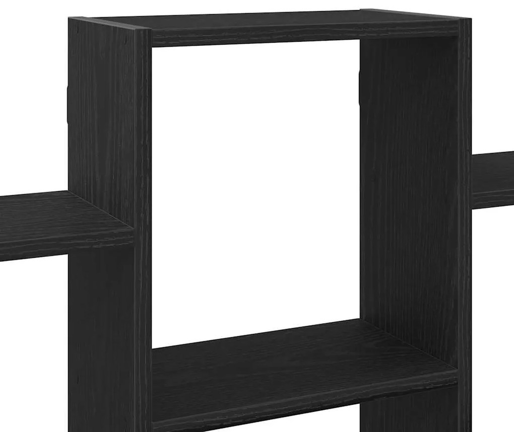 Prateleira de parede 159x18x66 cm deriv. madeira carvalho preto