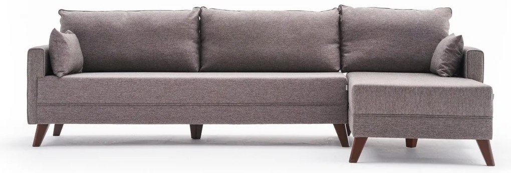 Sofá de Canto Bella – Castanho – 275 cm x 85 cm x 81 cm