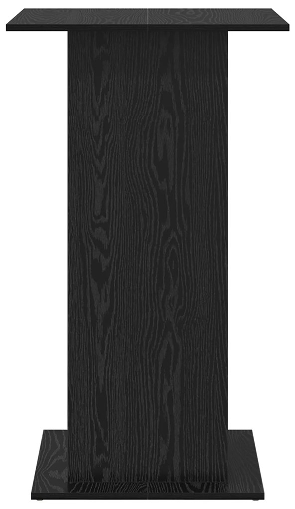 Mesa de Bar com Armazenamento Carvalho Preto 60x60x102 cm Madeira Enge