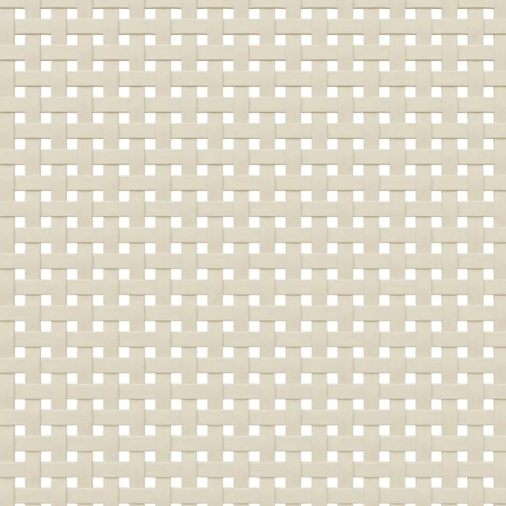 Móvel alto SENJA aspeto vime 90x40x112 cm pinho maciço branco