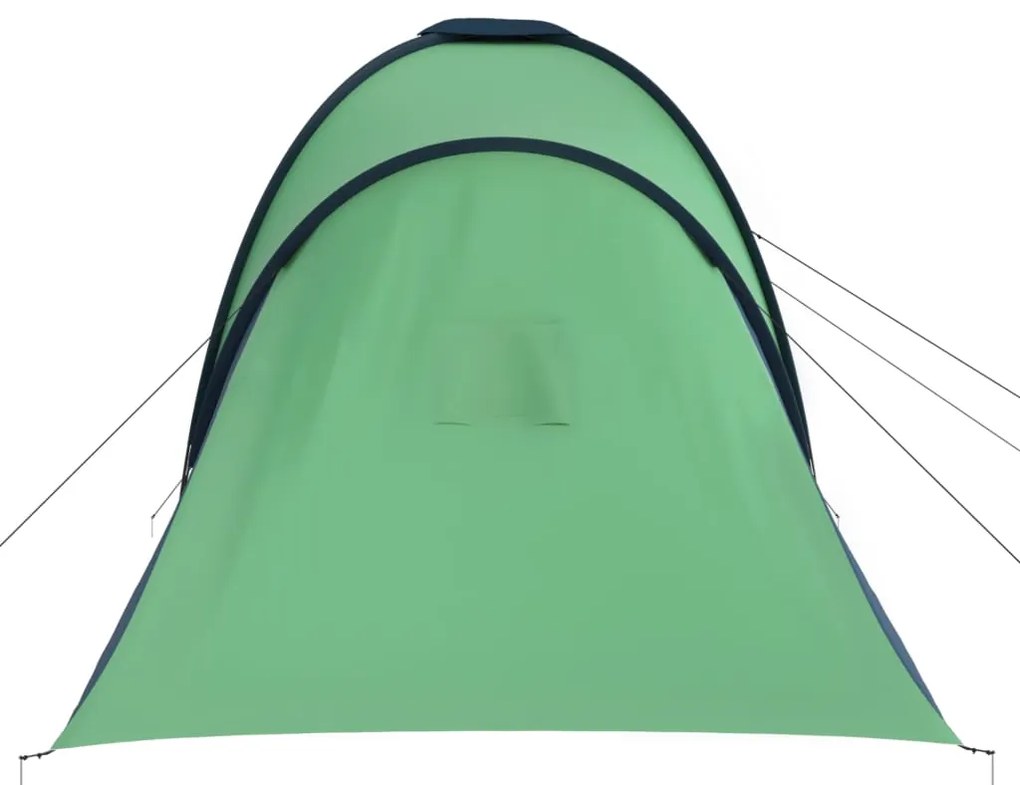 Tenda de campismo para 6 pessoas azul e verde
