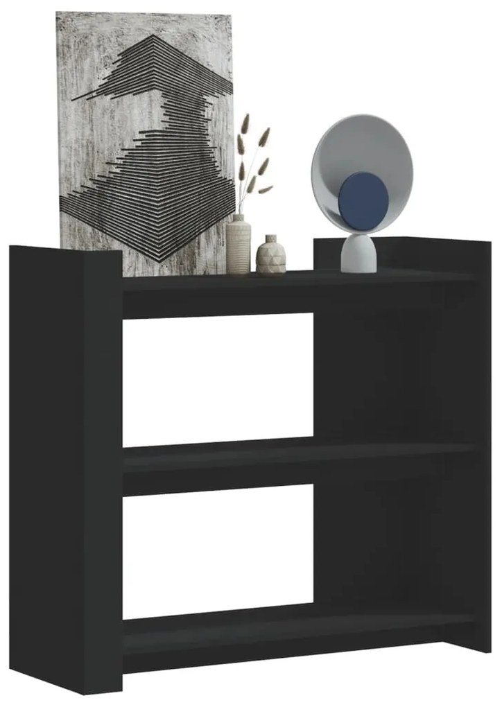 Mesa consola 100x35x90 cm derivados de madeira preto