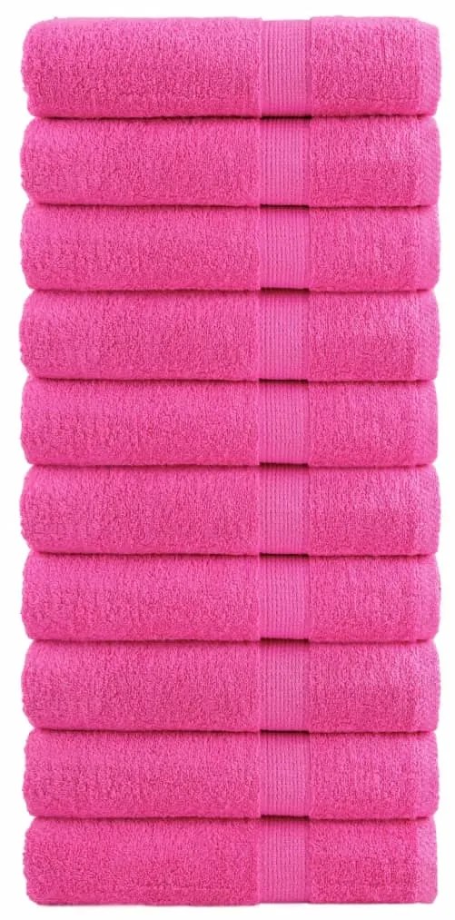 Toalhas de banho premium SOLUND 10 pcs 70x140cm 600 gsm rosa