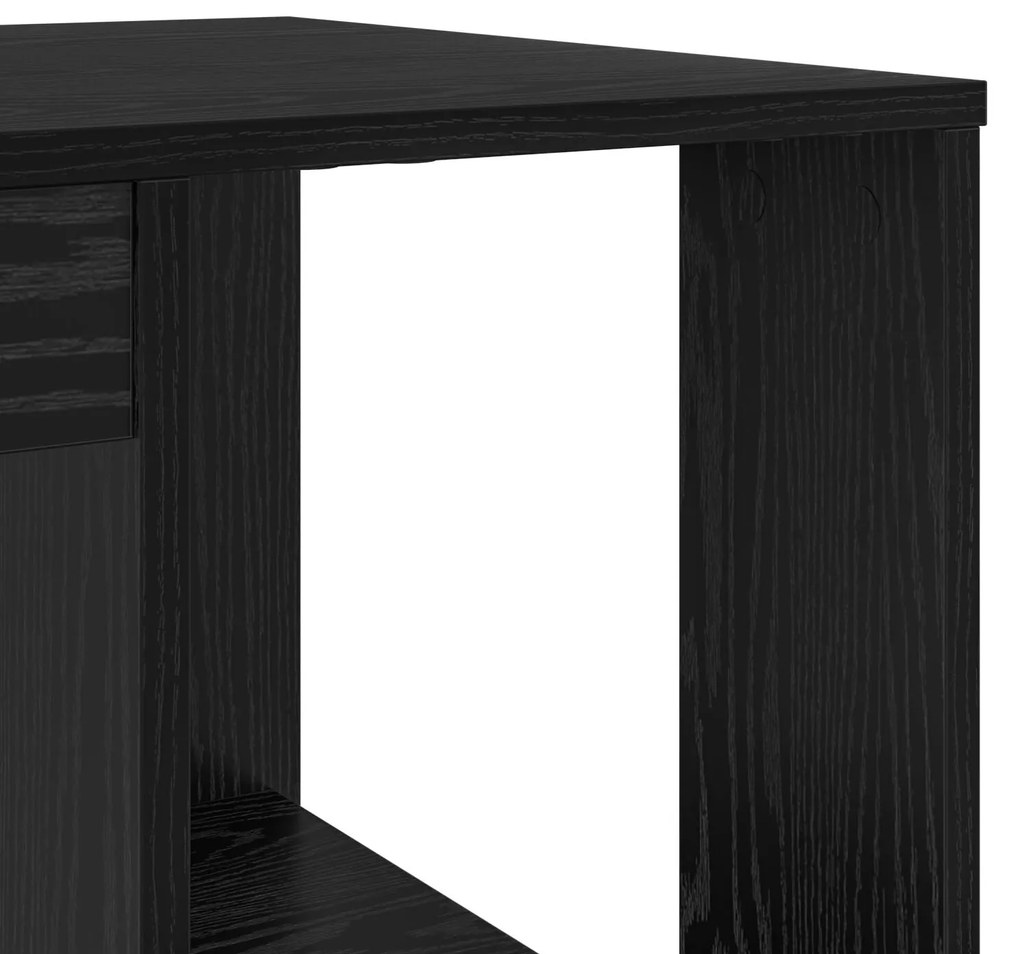 Secretária Carvalho Preto Carvalho Preto MDF Médio