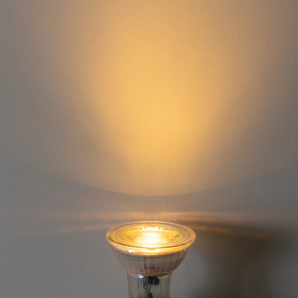 Conjunto de 5 lâmpadas LED GU10 reguláveis 3W 200 lm 2200 - 6500K