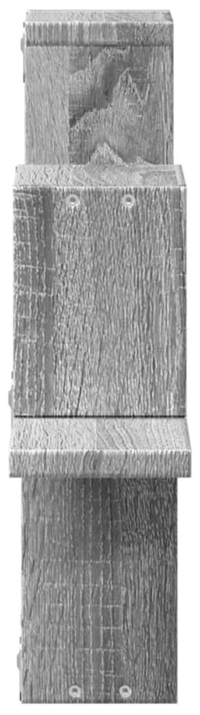 Estante parede 104,5x10x43 cm derivados madeira cinzento sonoma