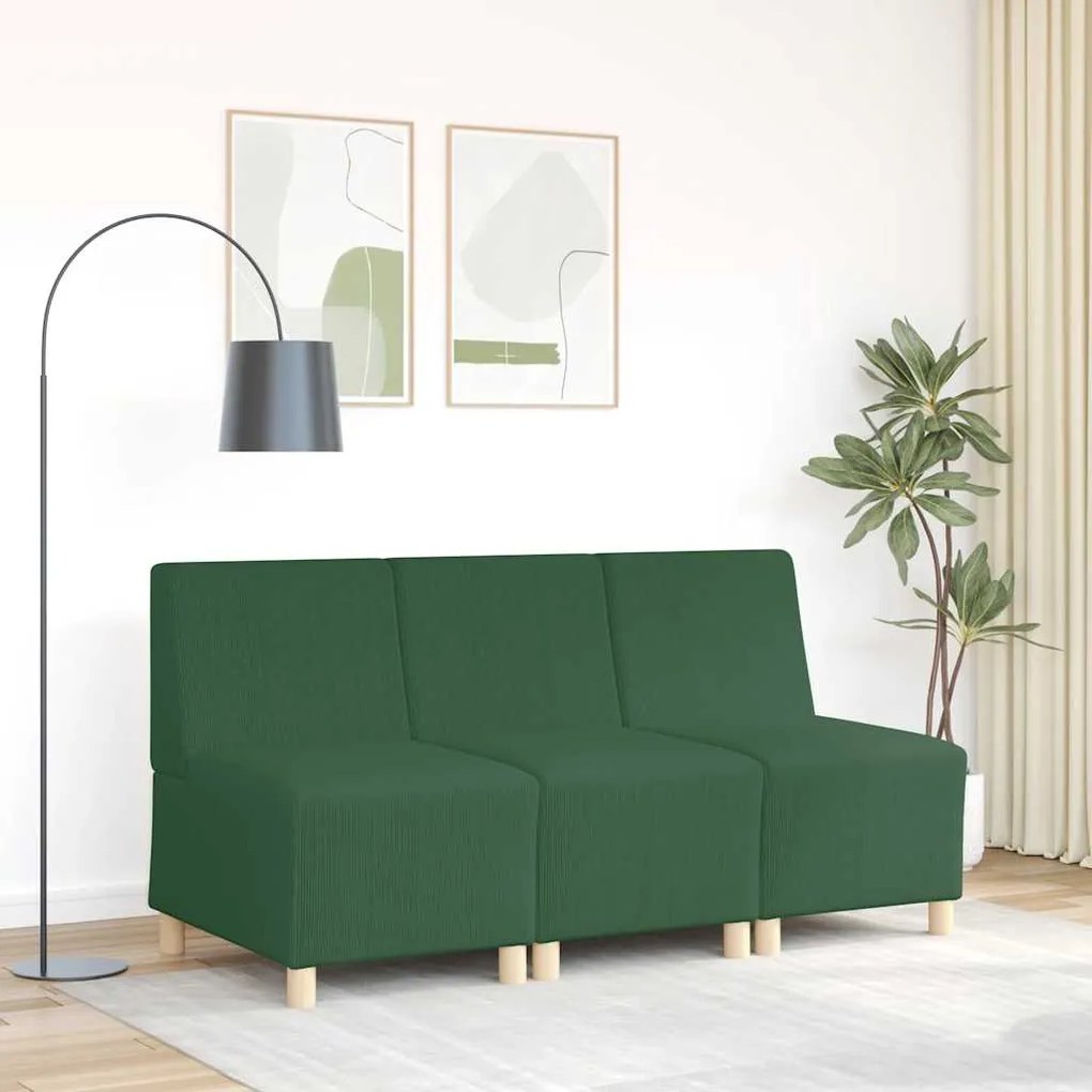 Poltrona 55 cm tecido corduroy verde selva