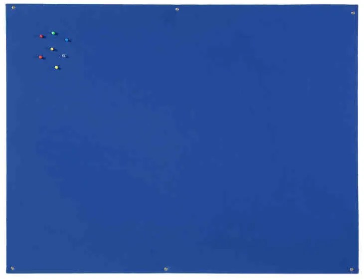 Quadro Expositor Feltro Retardador de Chama 90x120cm Azul S/ Moldura