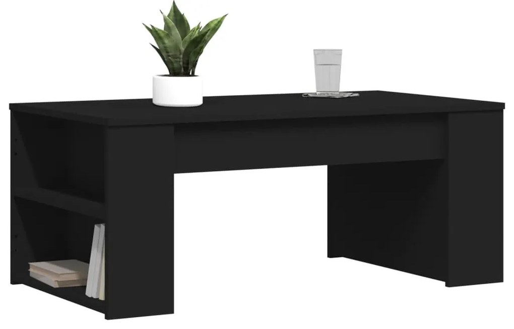 Mesa de centro 102x55x42 cm derivados de madeira preto