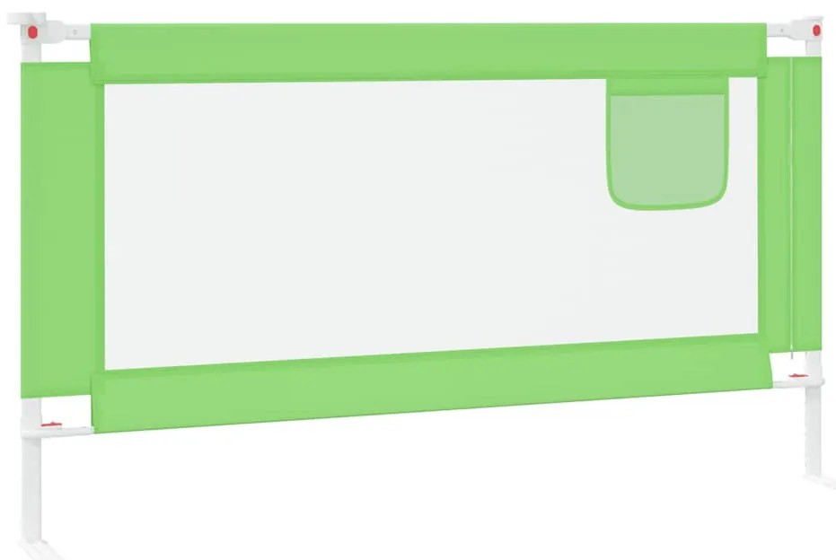 Barra de segurança p/ cama infantil tecido 150x25 cm verde