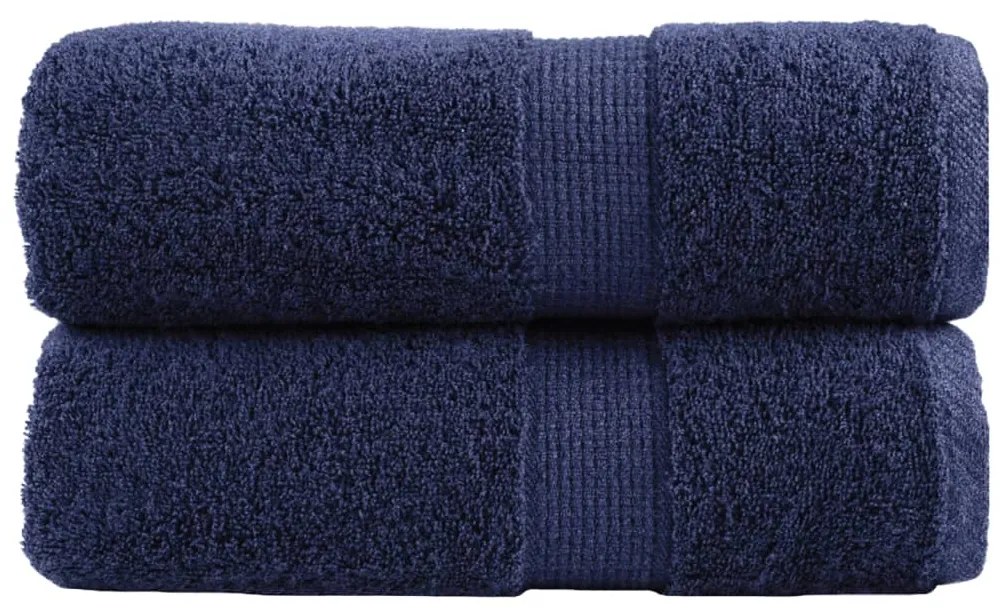 Toalhas mãos premium SOLUND 2pcs 30x30cm 600 g/m2 azul-marinho