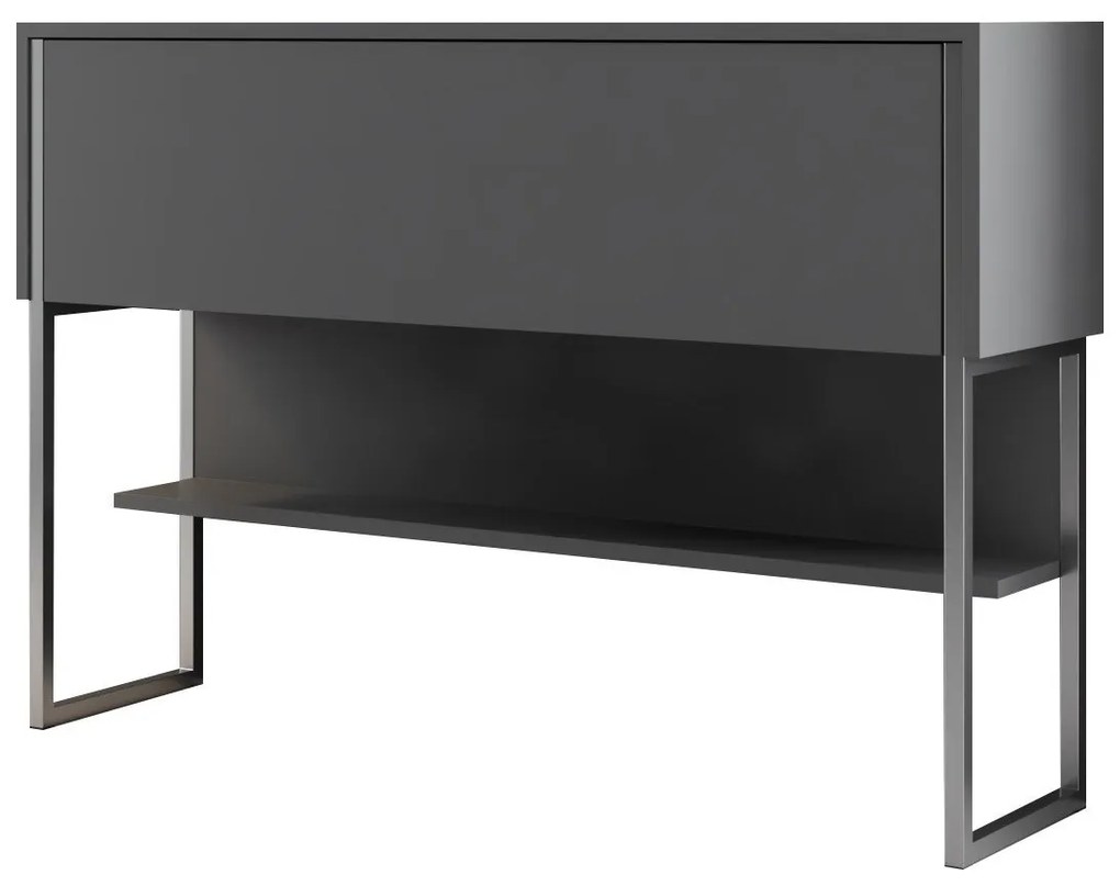 Cômoda Luxe – Prateado Antracite – 120 cm x 80 cm x 30 cm