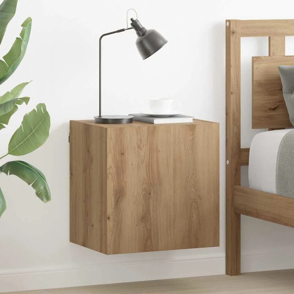 vidaXL Gabinetes de TV na Parede 2 pcs Carvalho Artesanal 40,5x30x40cm