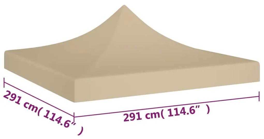 Teto para tenda de festas 3x3 m 270 g/m² bege