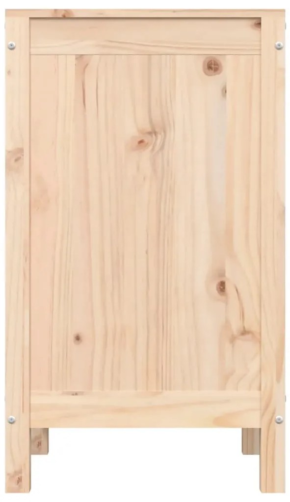 Caixa para roupa 44x44x76 cm madeira de pinho maciça