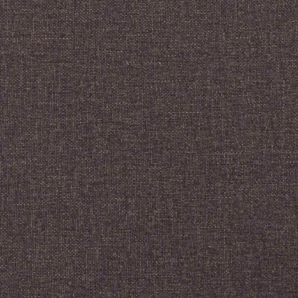 Cama com molas/colchão 90x190 cm tecido castanho-escuro