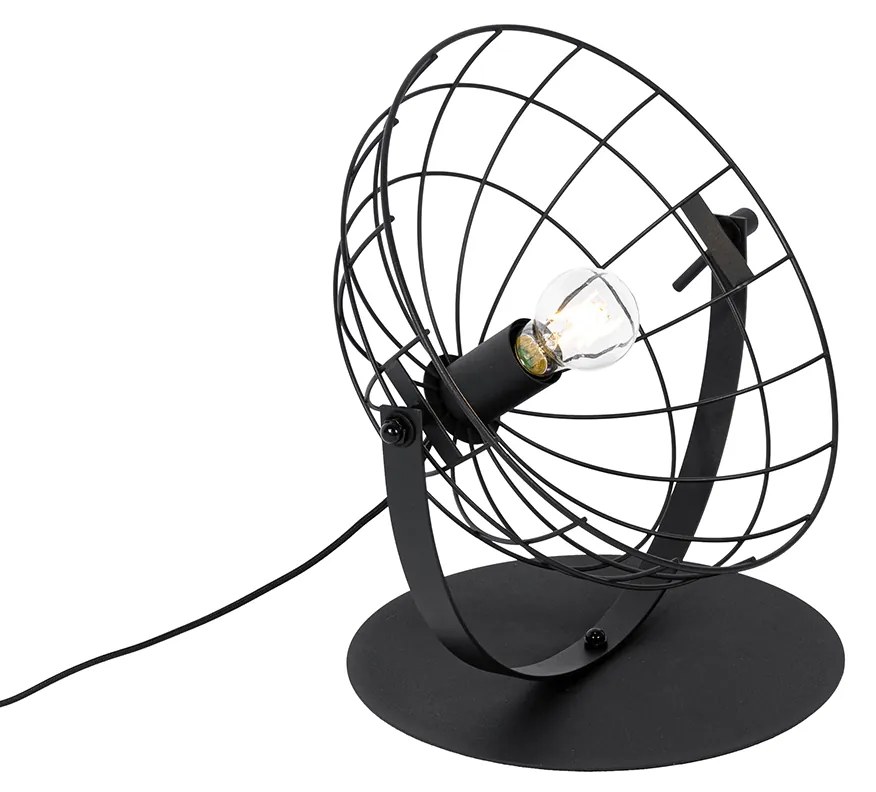 Candeeiro de mesa industrial preto ajustável - Hanze