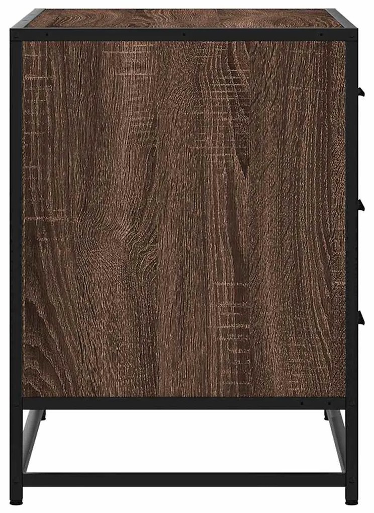 Cómoda de 3 Gavetas - 70x41x56 cm - Derivados Madeira Carvalho Castanh