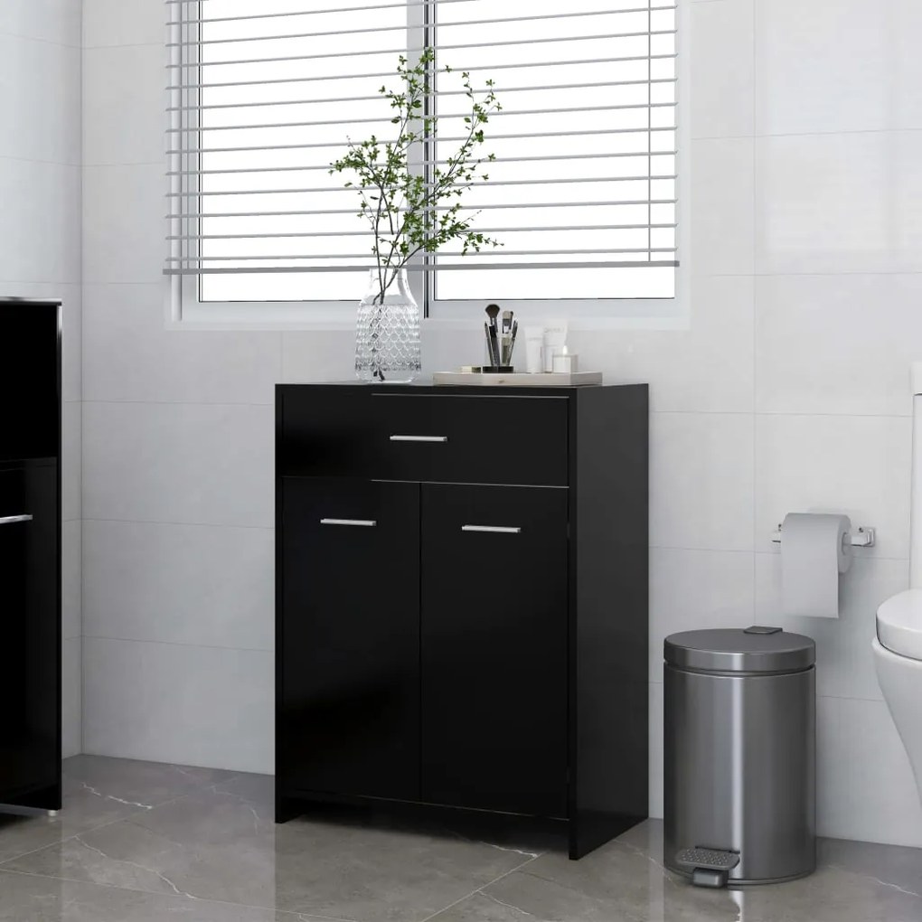 805025 vidaXL Armário de casa de banho 60x33x80 cm contraplacado preto